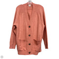 Sweater Cardigan By A New Day In Peach, Size: S