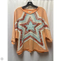 Top Short Sleeve By Clothes Mentor In Peach, Size: Xl