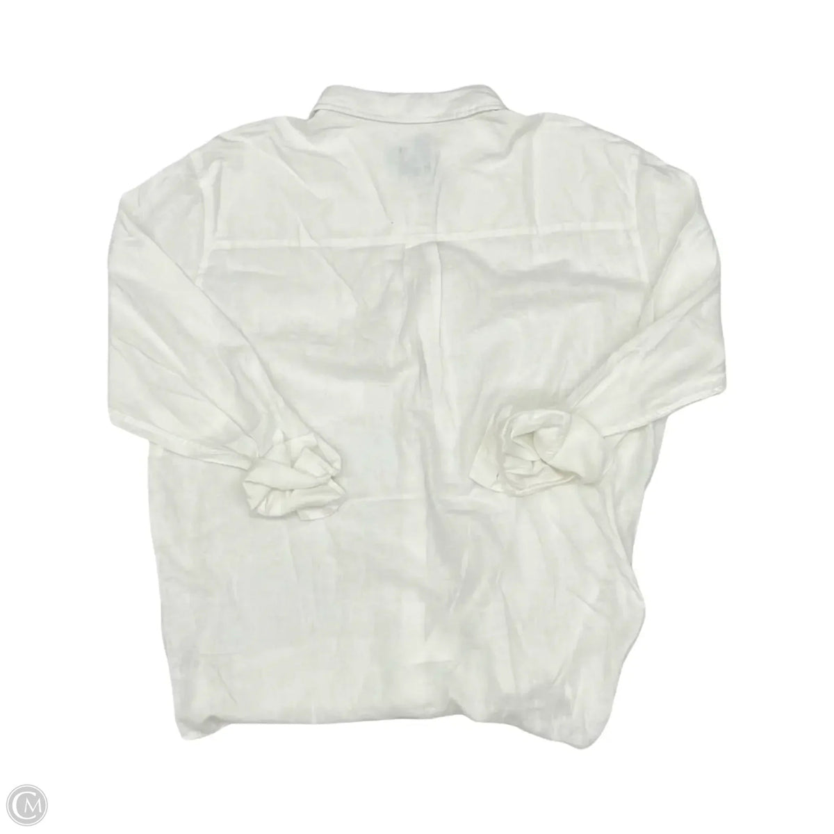 Blouse Long Sleeve By Gap In White, Size: Xl