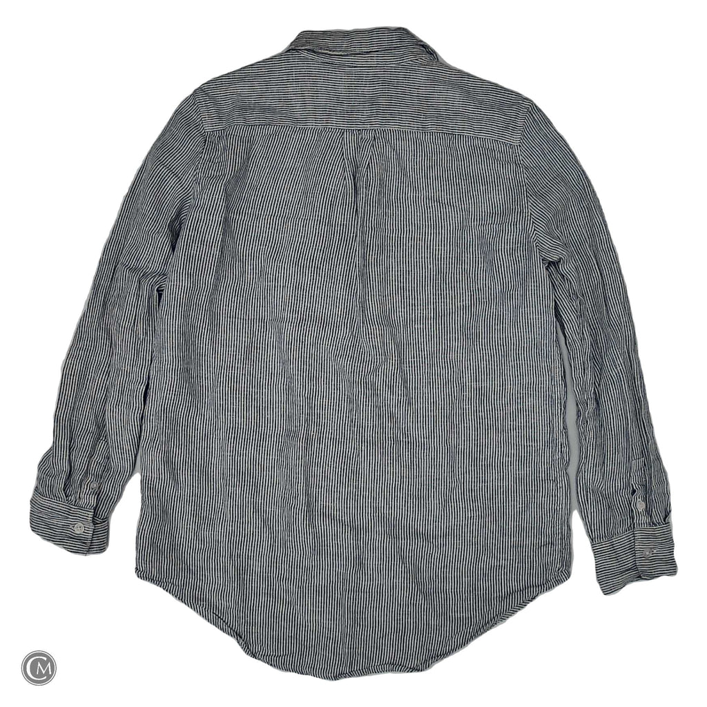 Top Ls By Quince In Blue & White, Size: S