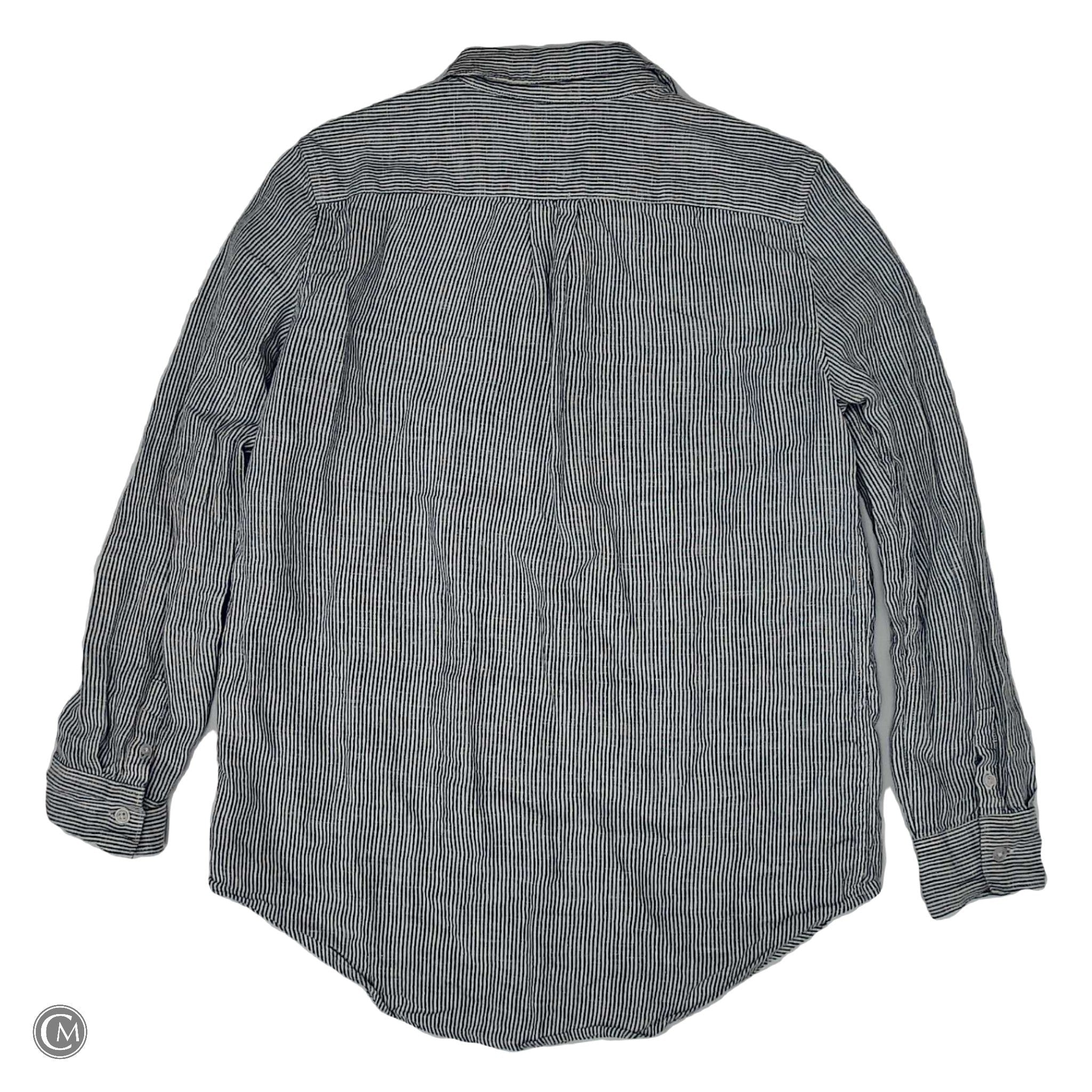 Top Ls By Quince In Blue & White, Size: S
