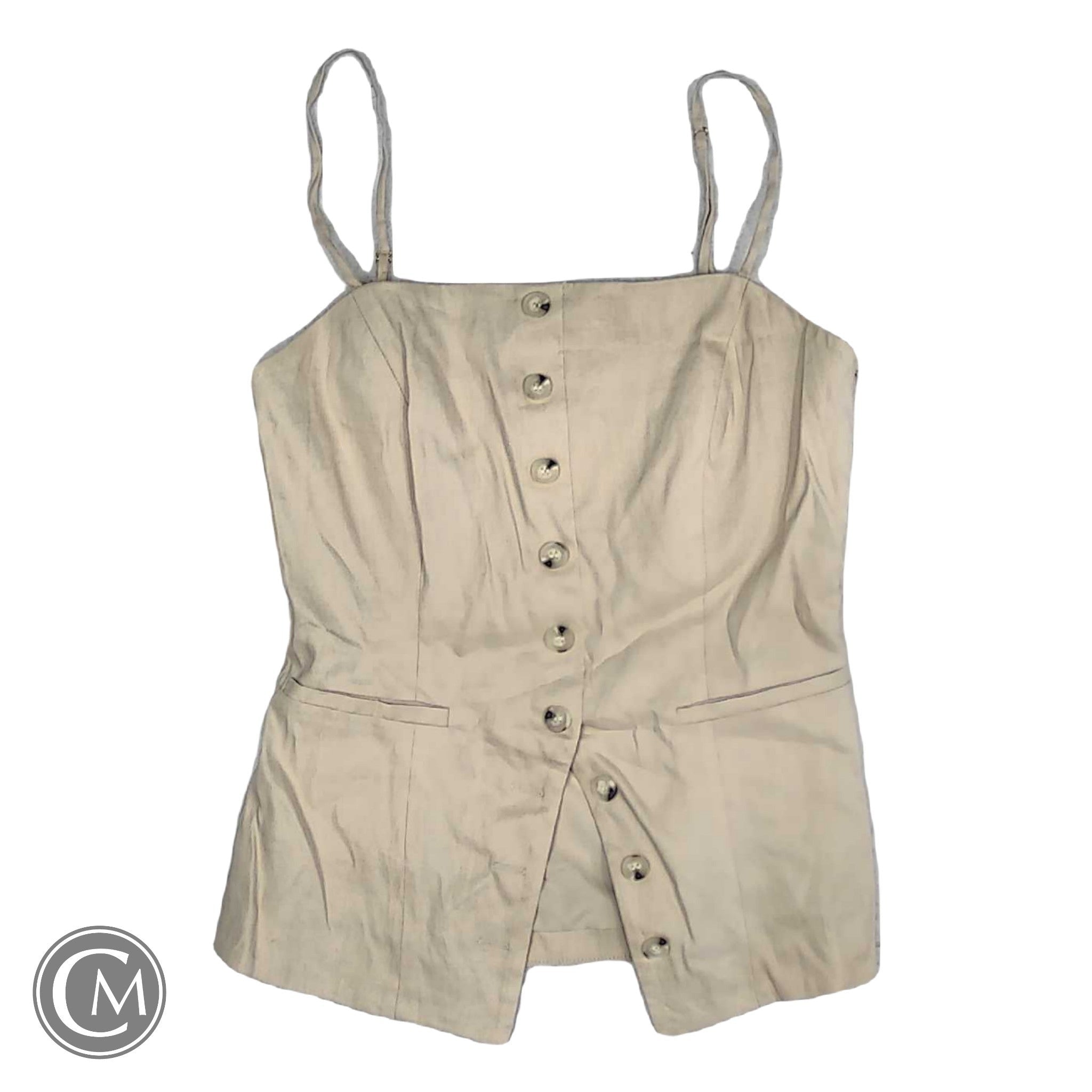 Top Sleeveless By Antonio Melani In Beige, Size: 2