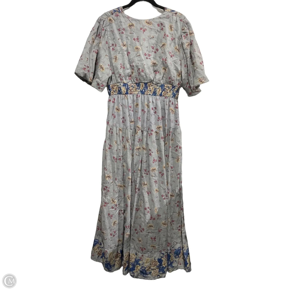 Dress Casual Maxi By Free People In Floral Print, Size: M