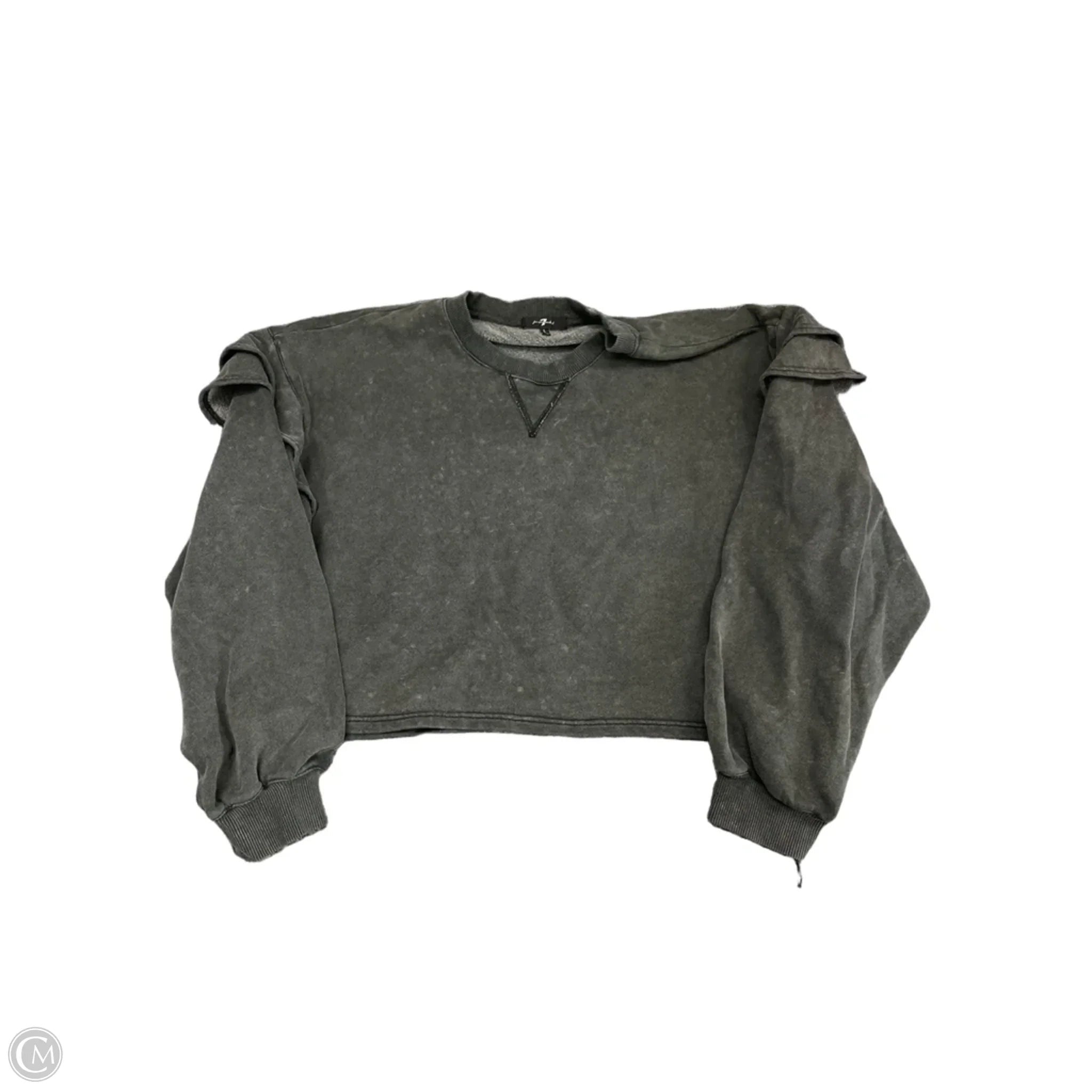 Sweatshirt Crewneck By 7 For All Mankind In Grey, Size: L