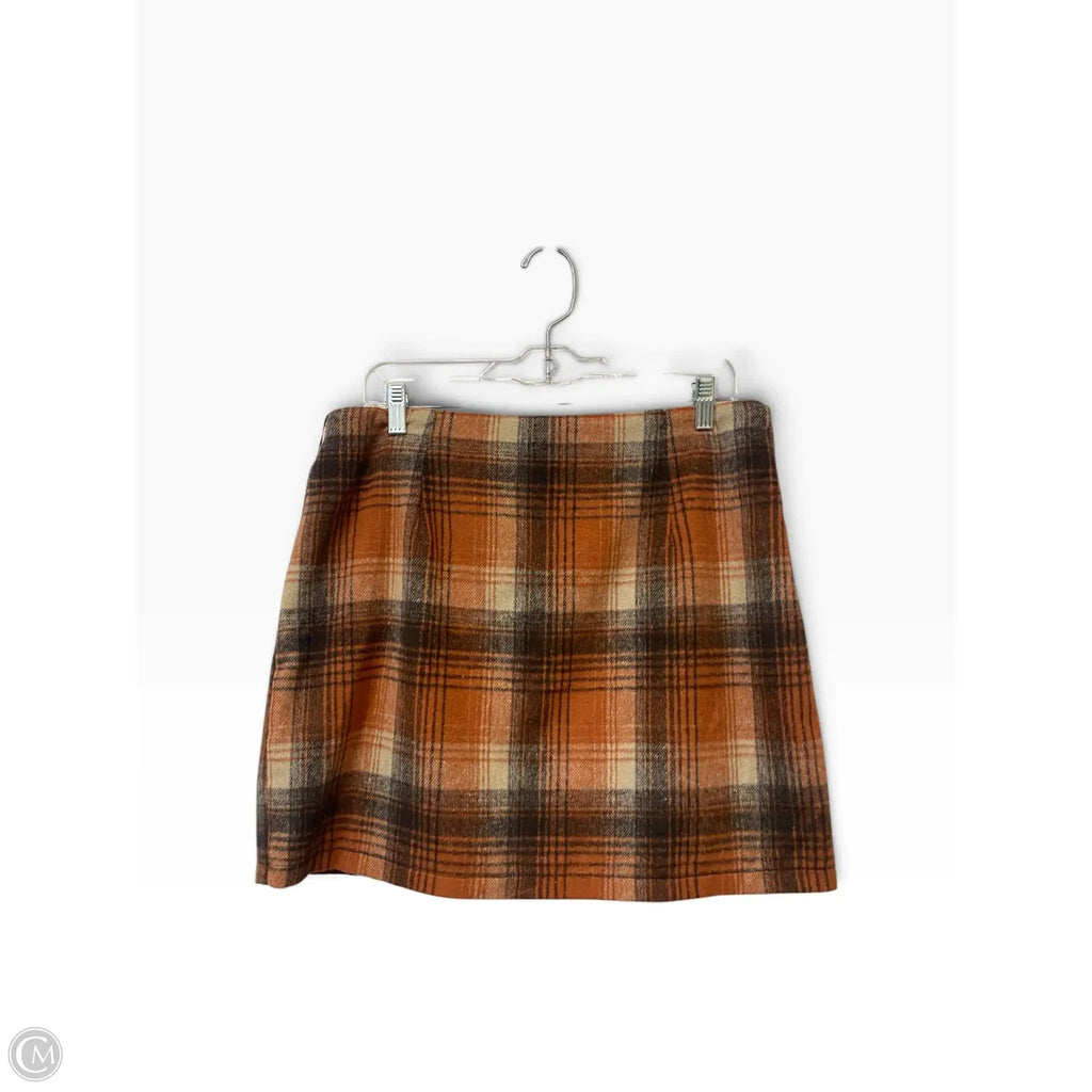 Skirt Mini & Short By Cme In Plaid Pattern, Size: L