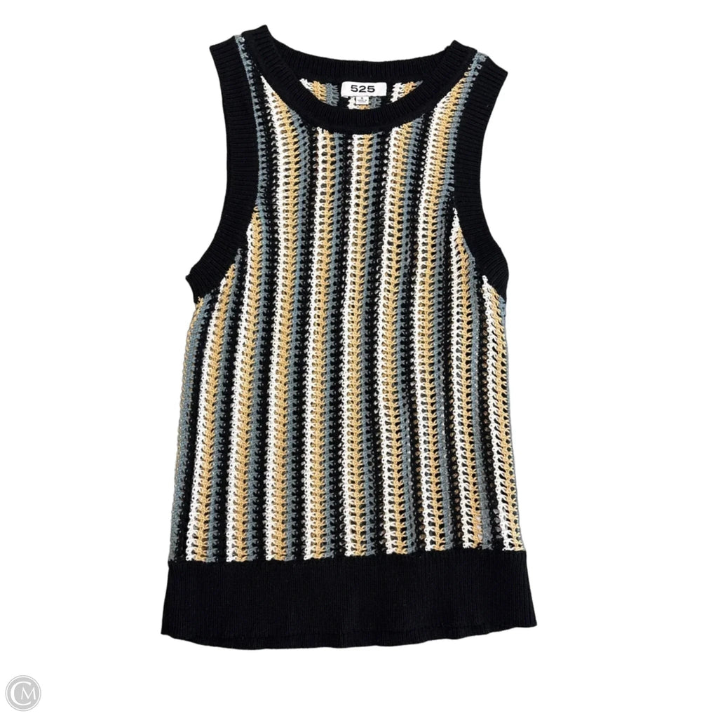Top Sleeveless By 525 In Striped Pattern, Size: S