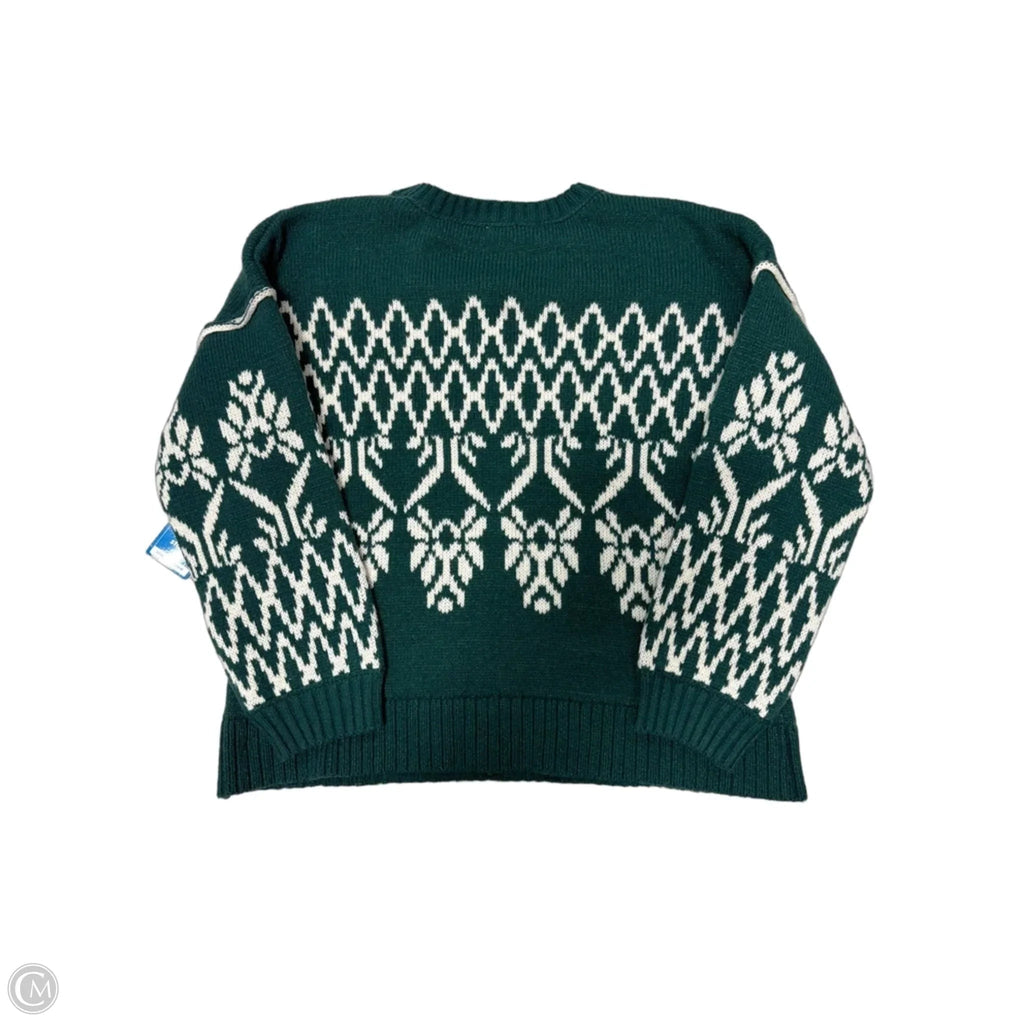 Sweater By Altard State In Cream & Green, Size: L