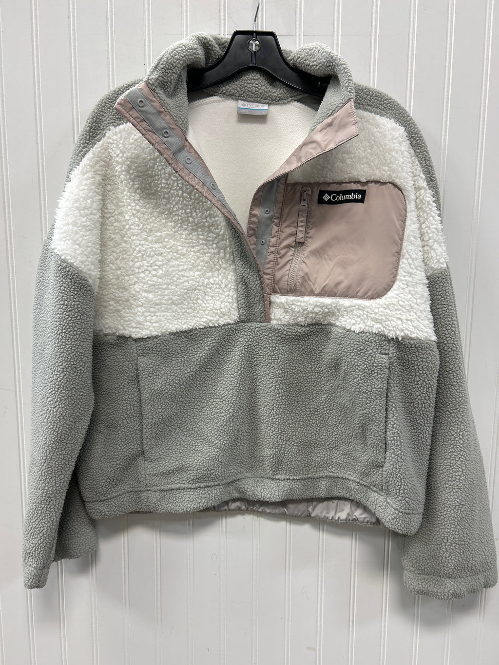 Jacket Fleece By Columbia In Blue, Size:L