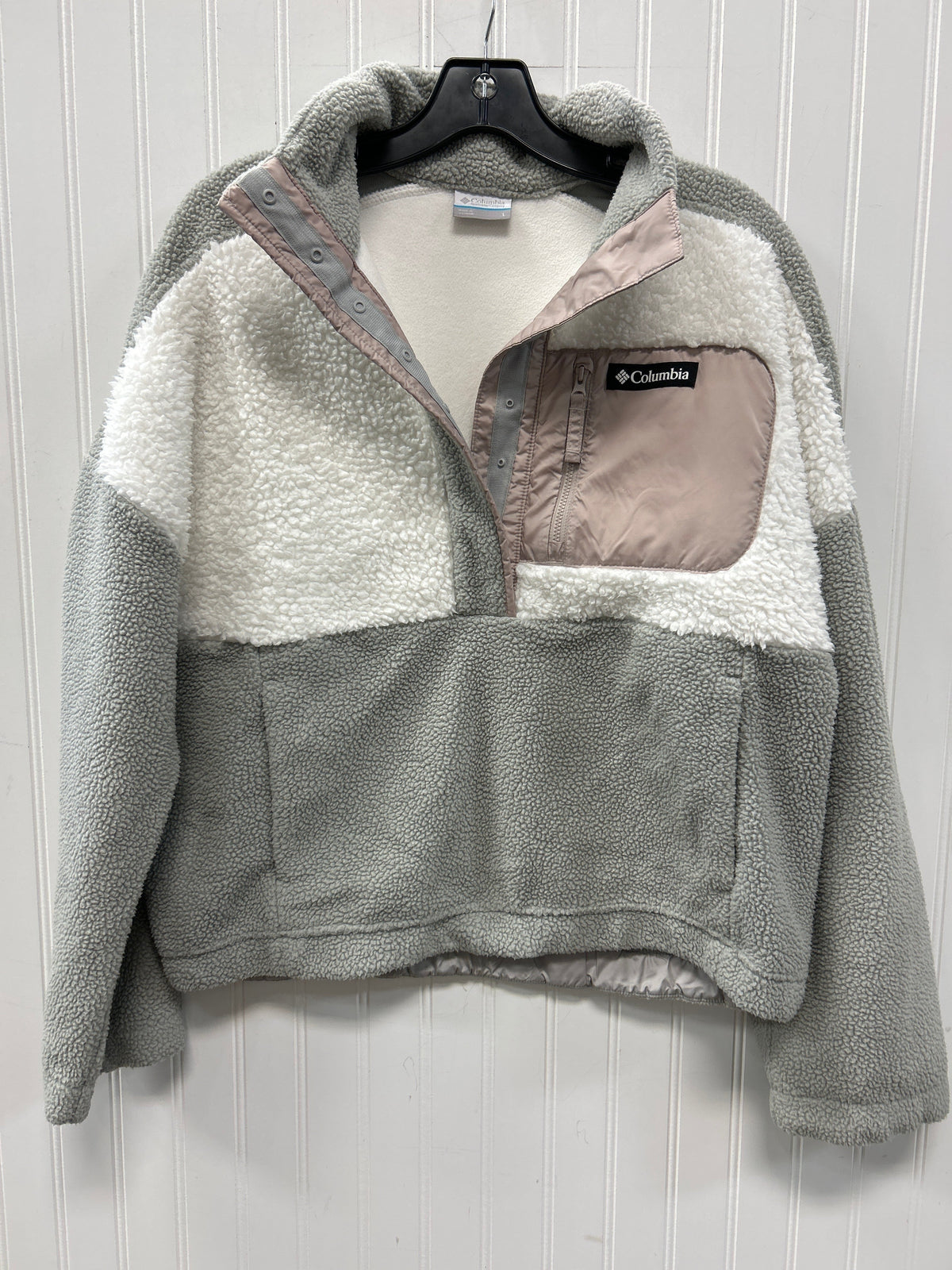 Jacket Fleece By Columbia In Blue, Size:L