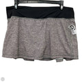 Athletic Skort By Lululemon In Black & Grey, Size: 10