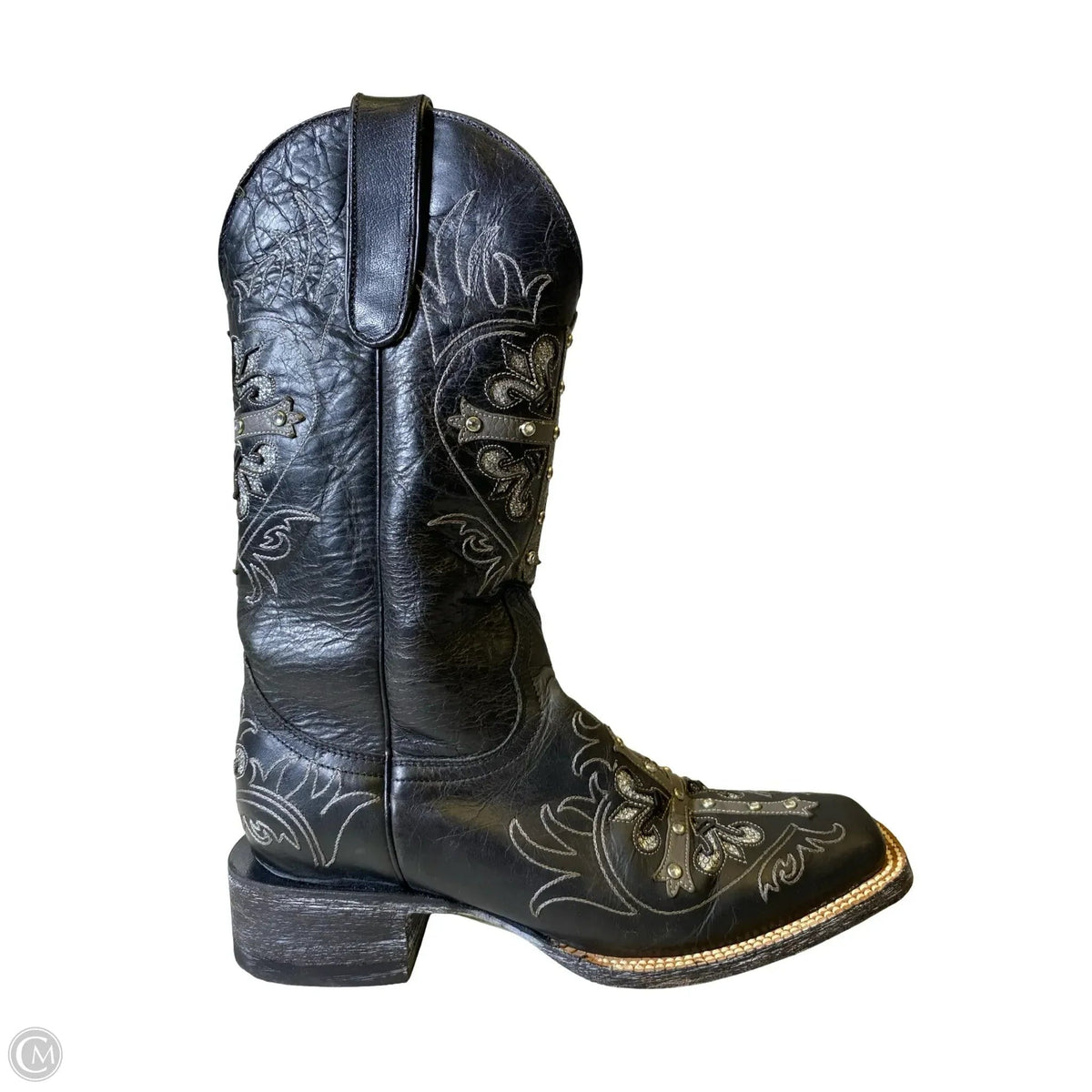 Boots Western By Cavender’s In Black & Silver, Size: 6.5
