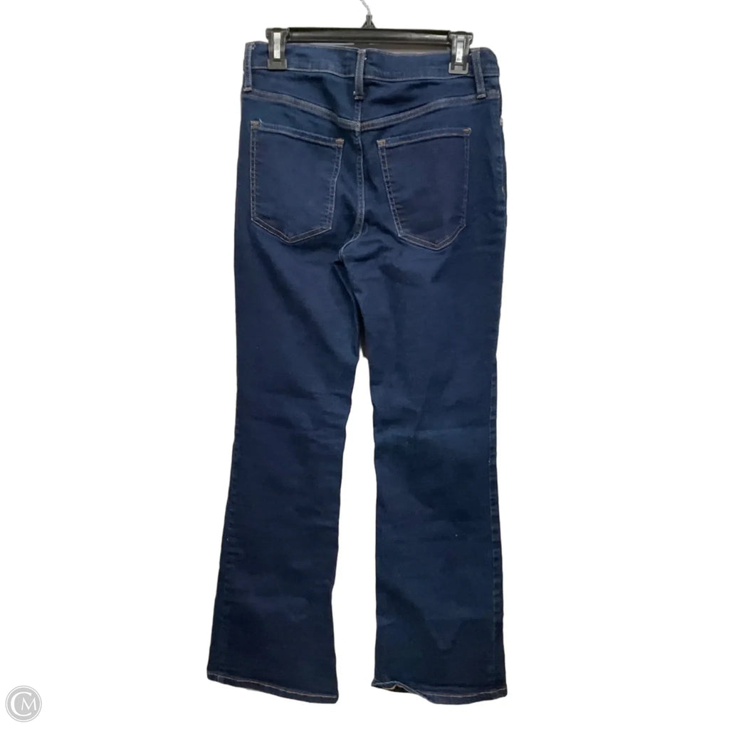 Jeans Flared By Banana Republic In Blue Denim, Size: 8