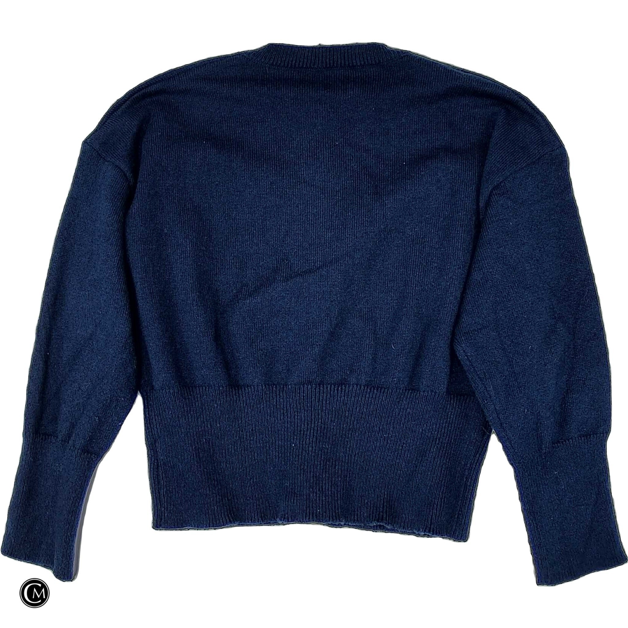 Sweater Cardigan By Shein In Navy, Size: 3x