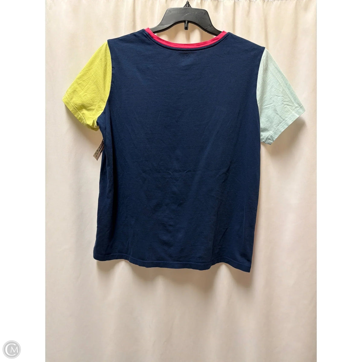 Top Short Sleeve By Lands End In Navy, Size: L