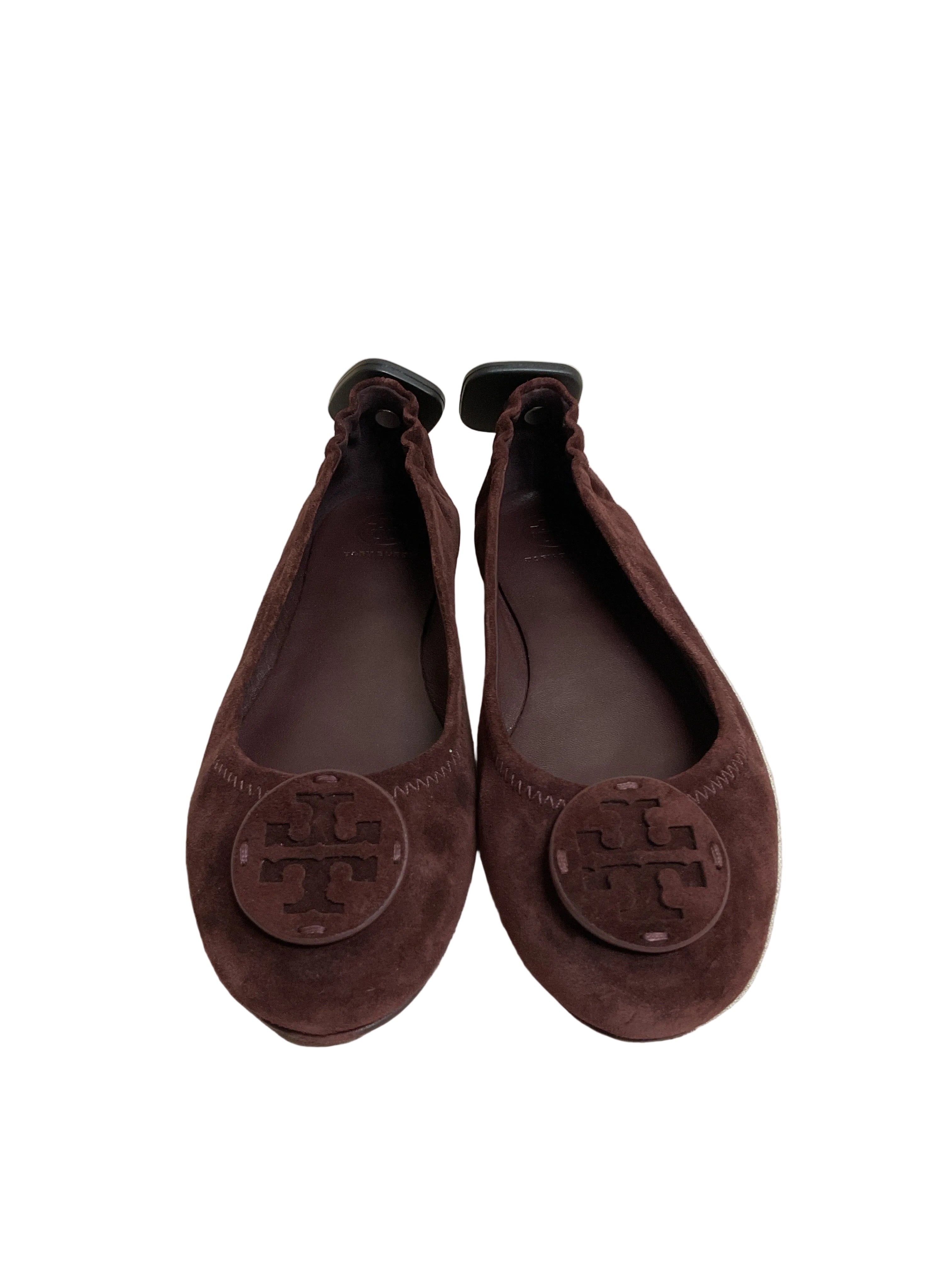 Shoes Designer By Tory Burch In Brown, Size:7