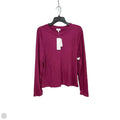 Top Long Sleeve By Olivia Sky In Purple, Size: Xl