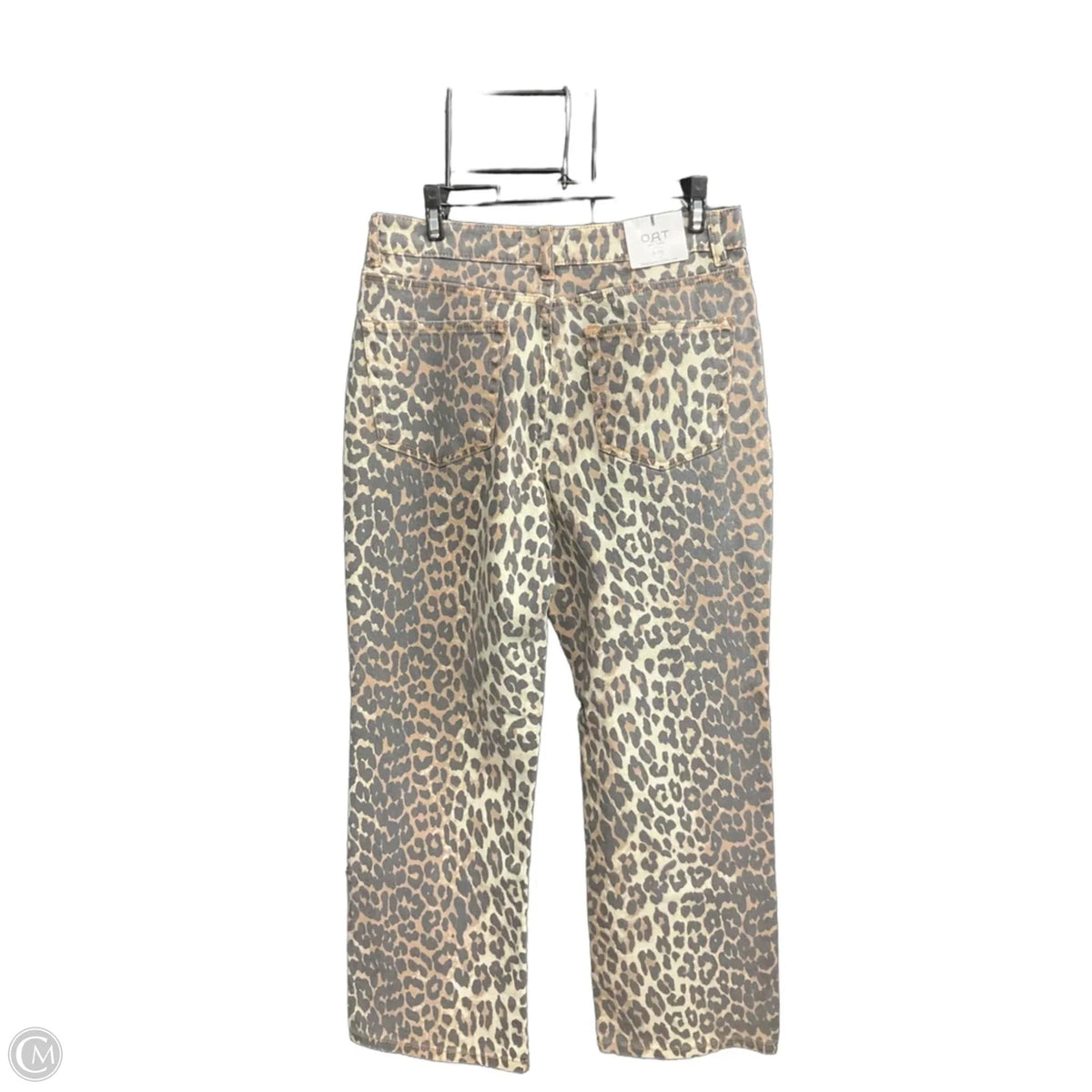 Jeans Straight By Oat In Animal Print, Size: 8