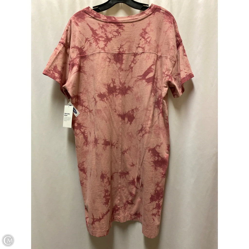 Dress Casual Midi By Old Navy In Pink, Size: L
