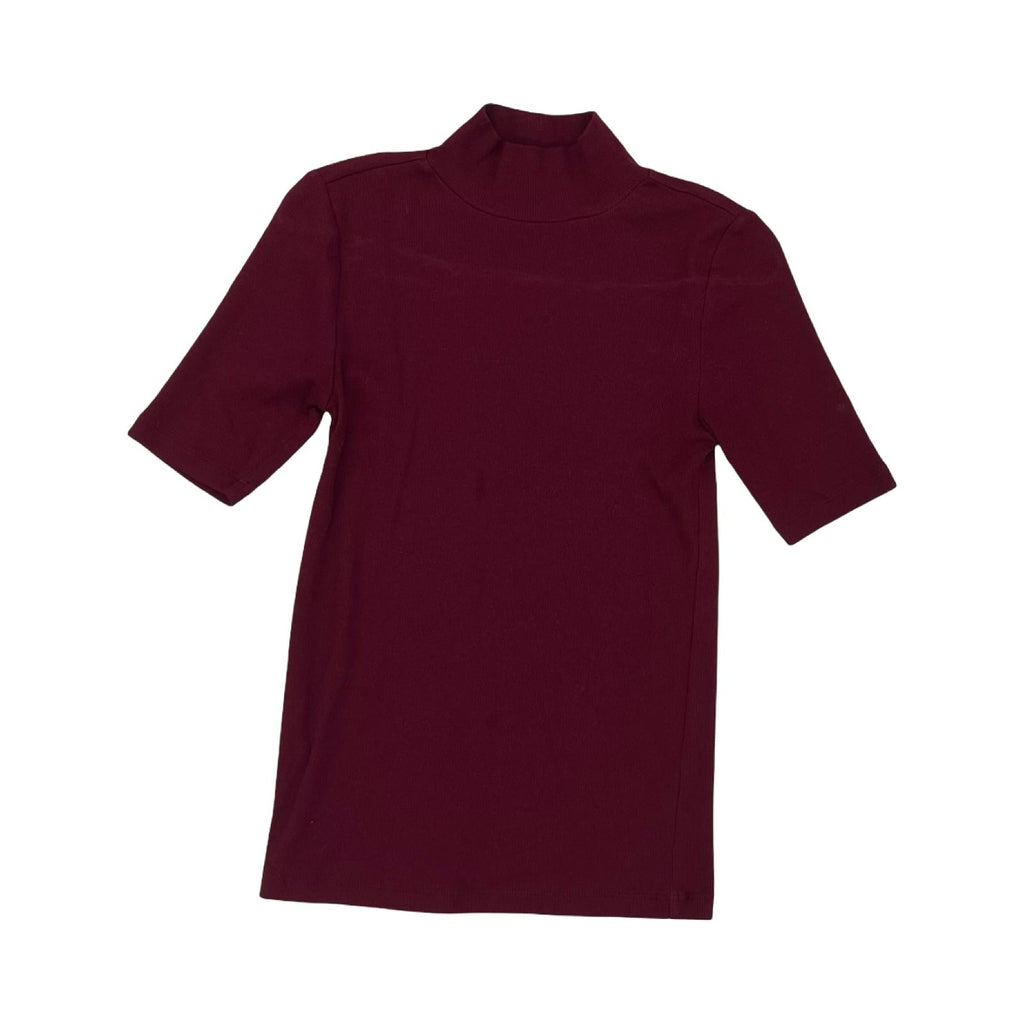 Top Ss By Loft In Maroon, Size:Xs