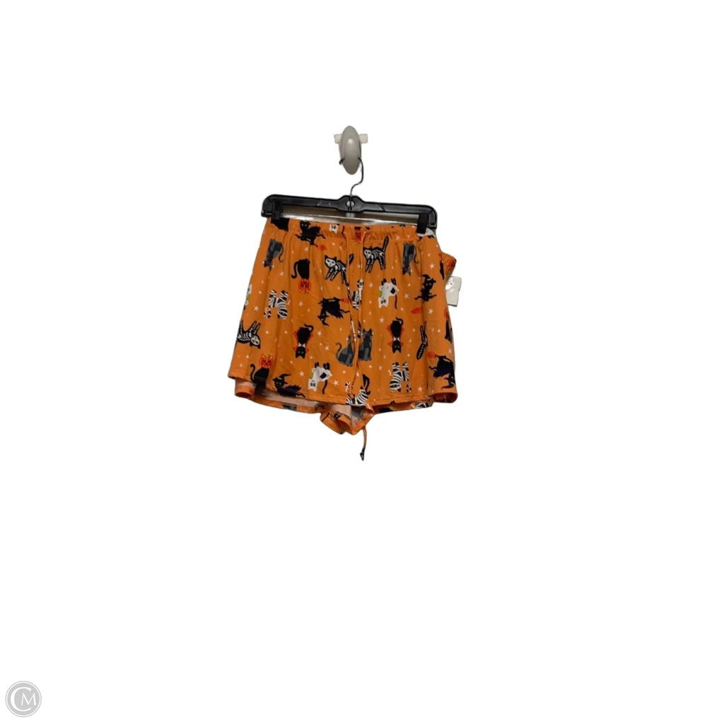 Pajamas 2pc By Clothes Mentor In Black & Orange, Size: 2x