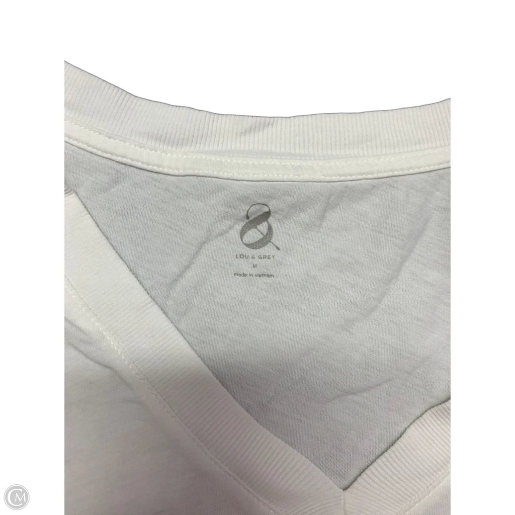 Top Short Sleeve By Lou And Grey In White, Size: M