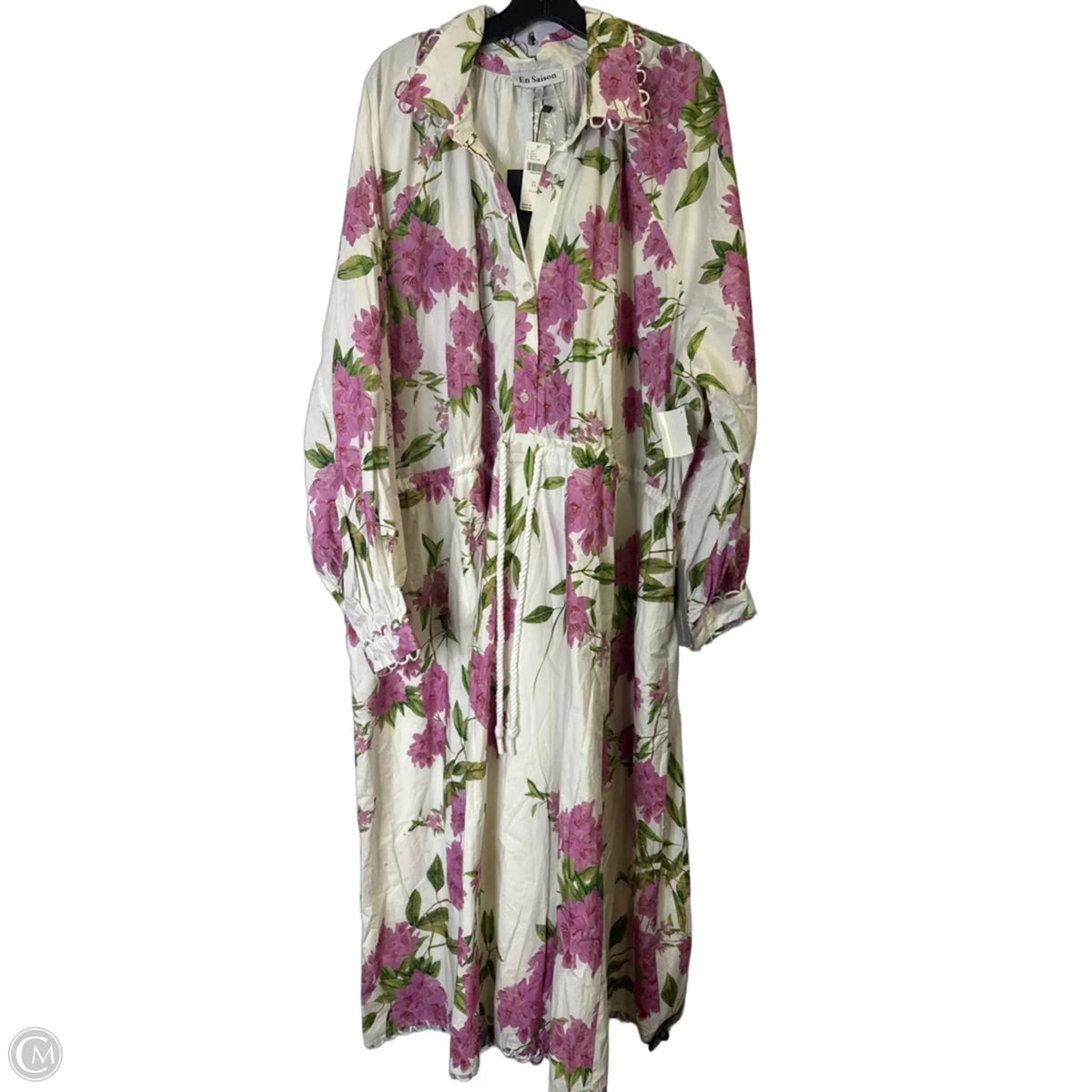 Dress Casual Maxi By En Saison In Cream, Size: 2x