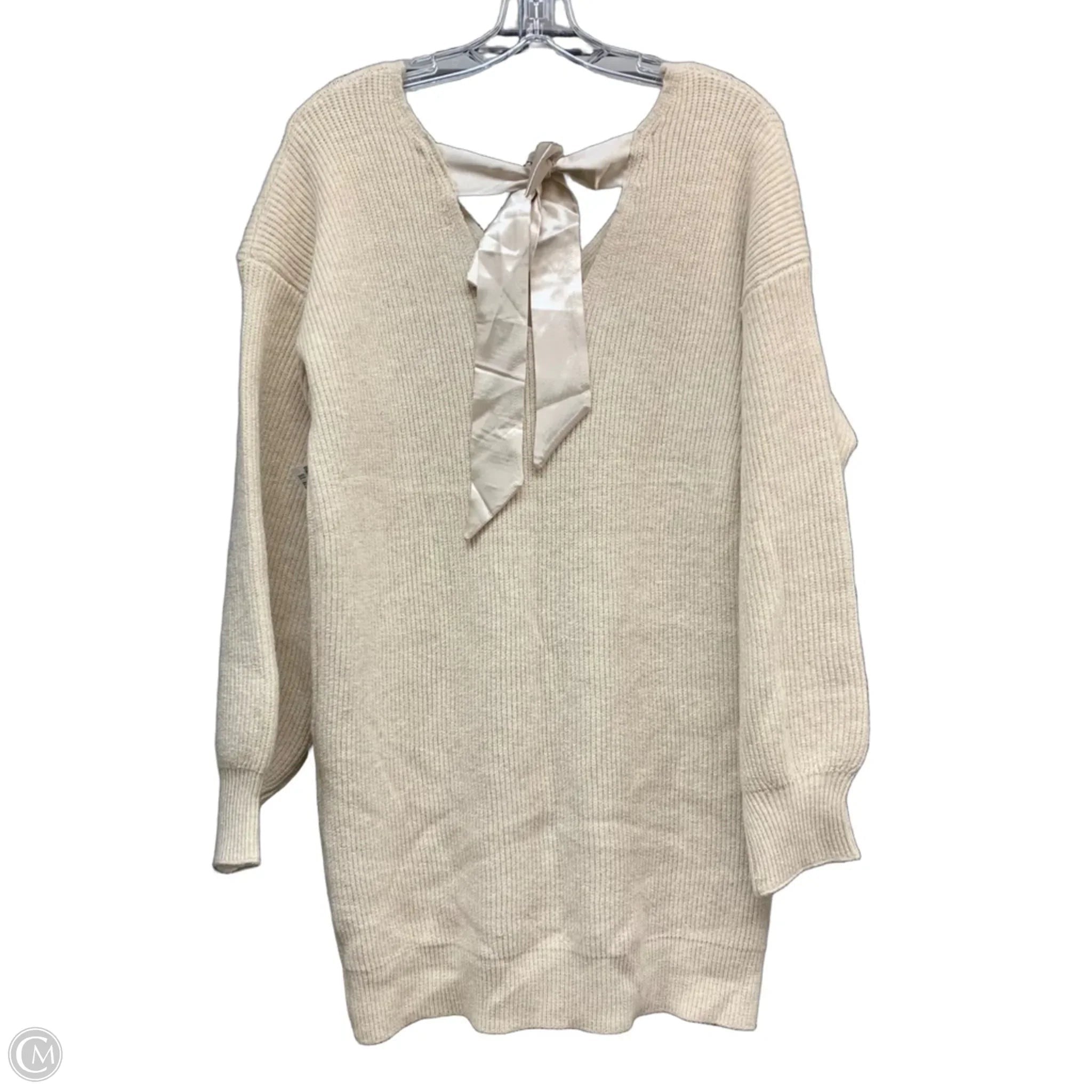 Dress Sweater By Cupshe In Cream, Size: M