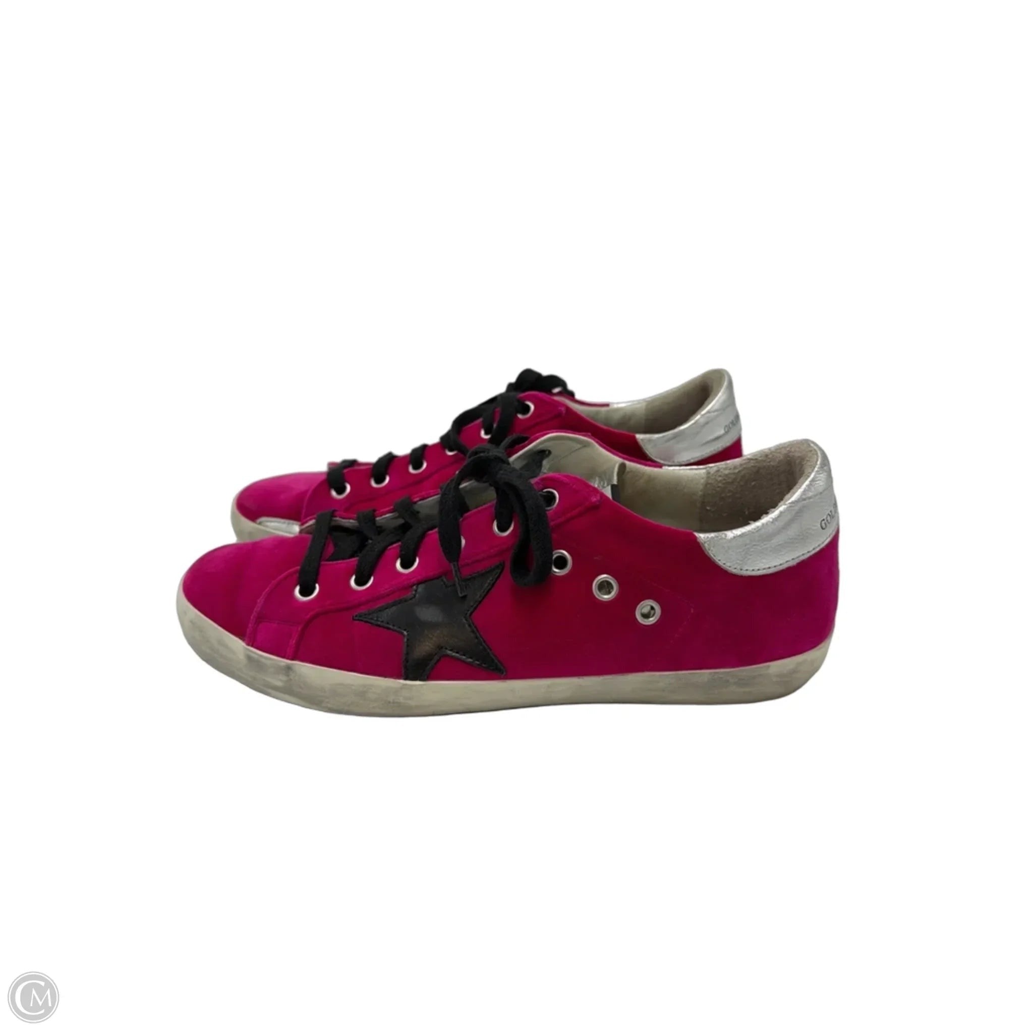 Golden Goose Superstar Trainers Luxury Shoes In Pink Velvet, Size: 9 (39)