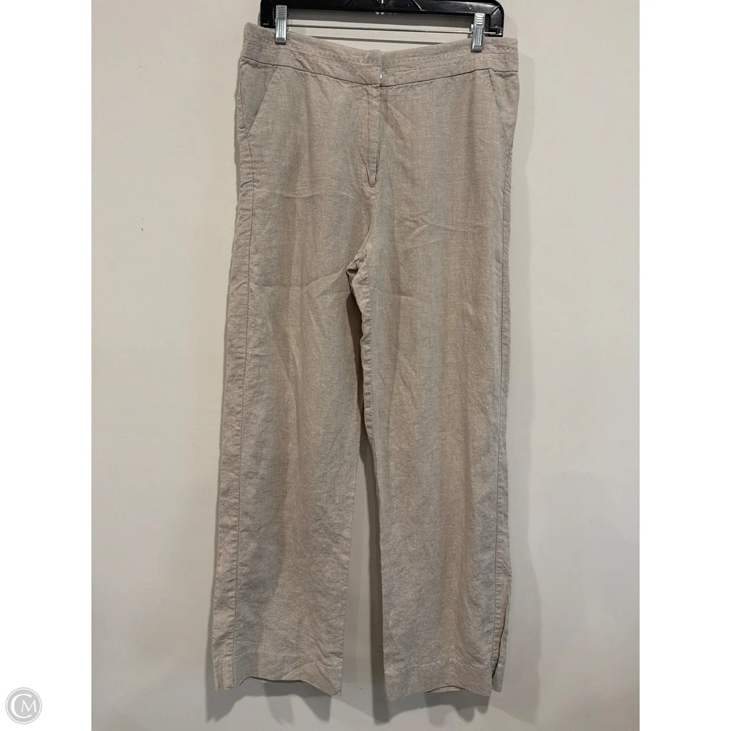 Pants Linen By Kim Rogers In Beige, Size: 12