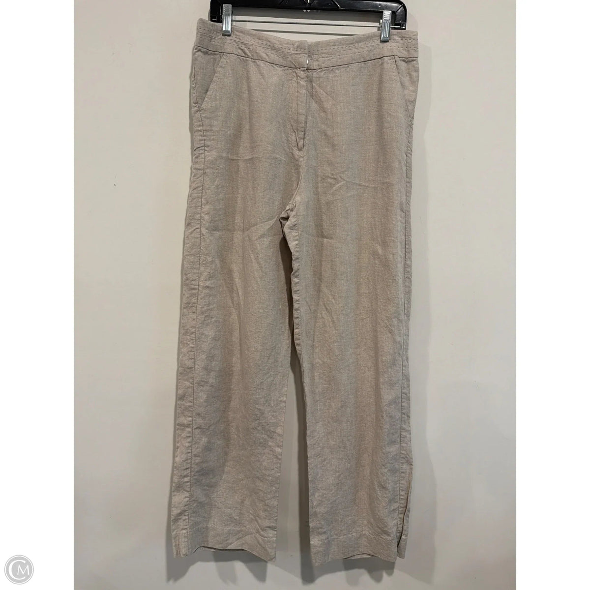 Pants Linen By Kim Rogers In Beige, Size: 12
