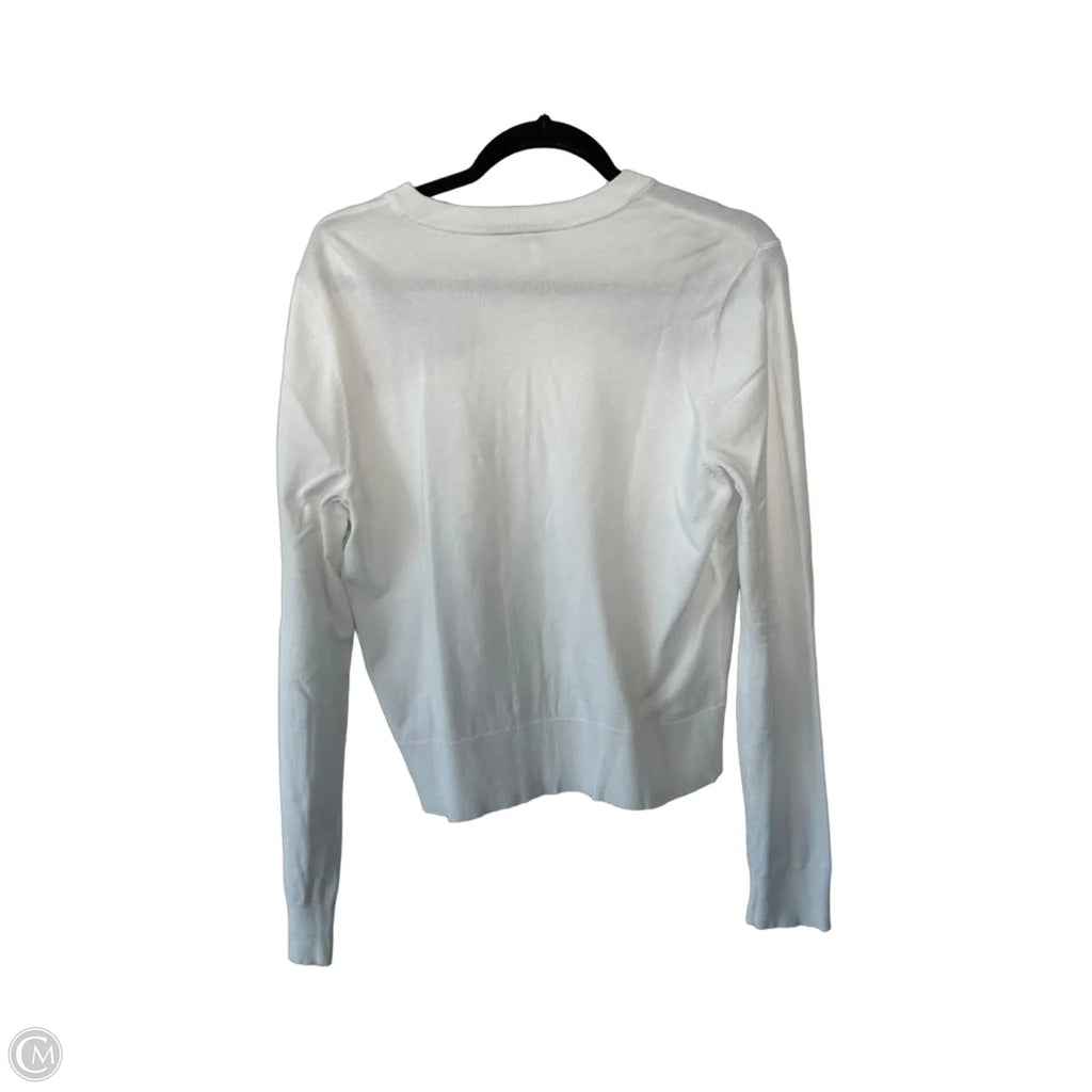 Sweater Cardigan By Torrid In Pink & White, Size: L