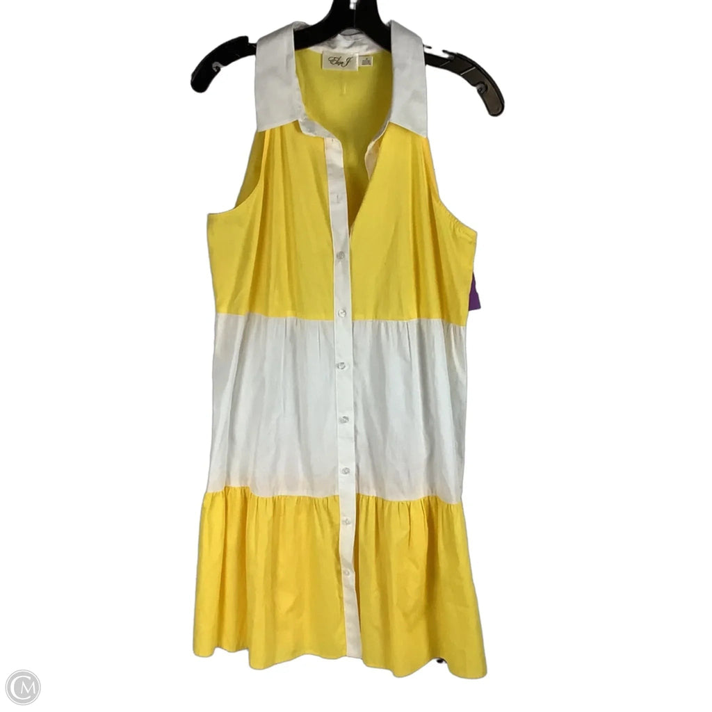 Dress Casual Short By Eliza J In Yellow, Size: 10