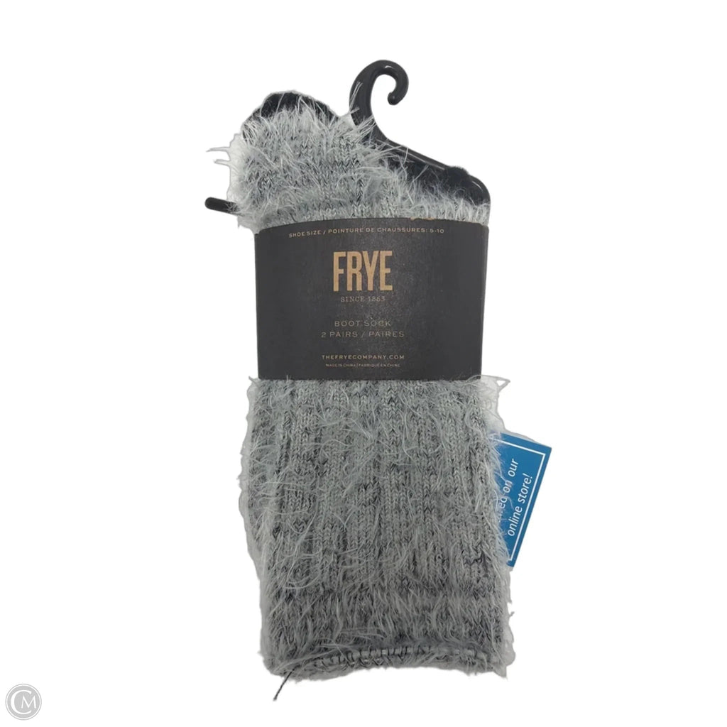 New! Socks Designer By Frye In Black & Grey