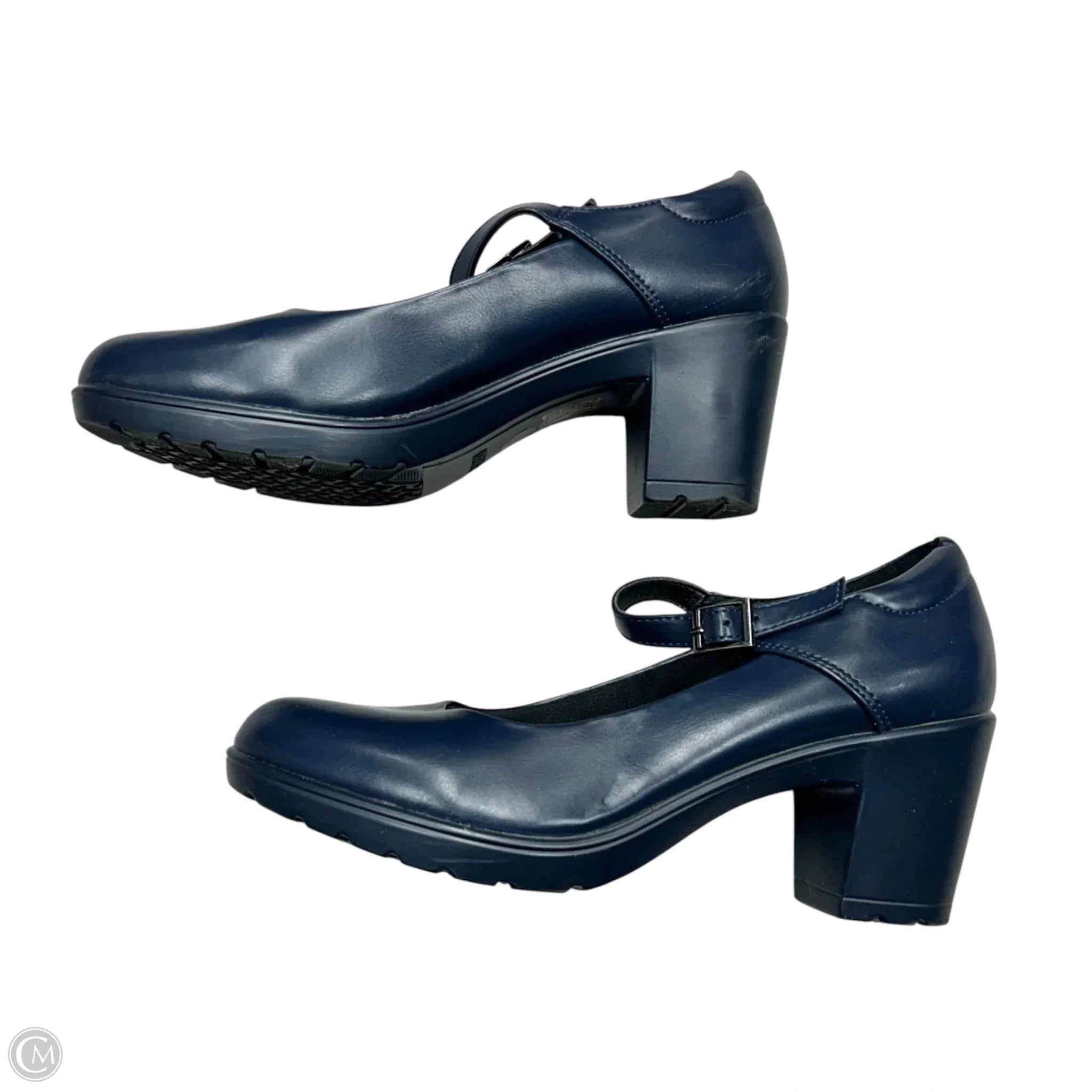 Shoes Heels Block By Dream Pairs In Navy, Size: 7