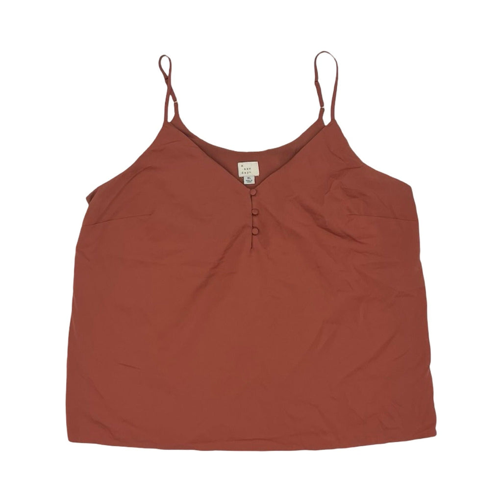 Blouse Sleeveless By A New Day In Orange, Size:Xl