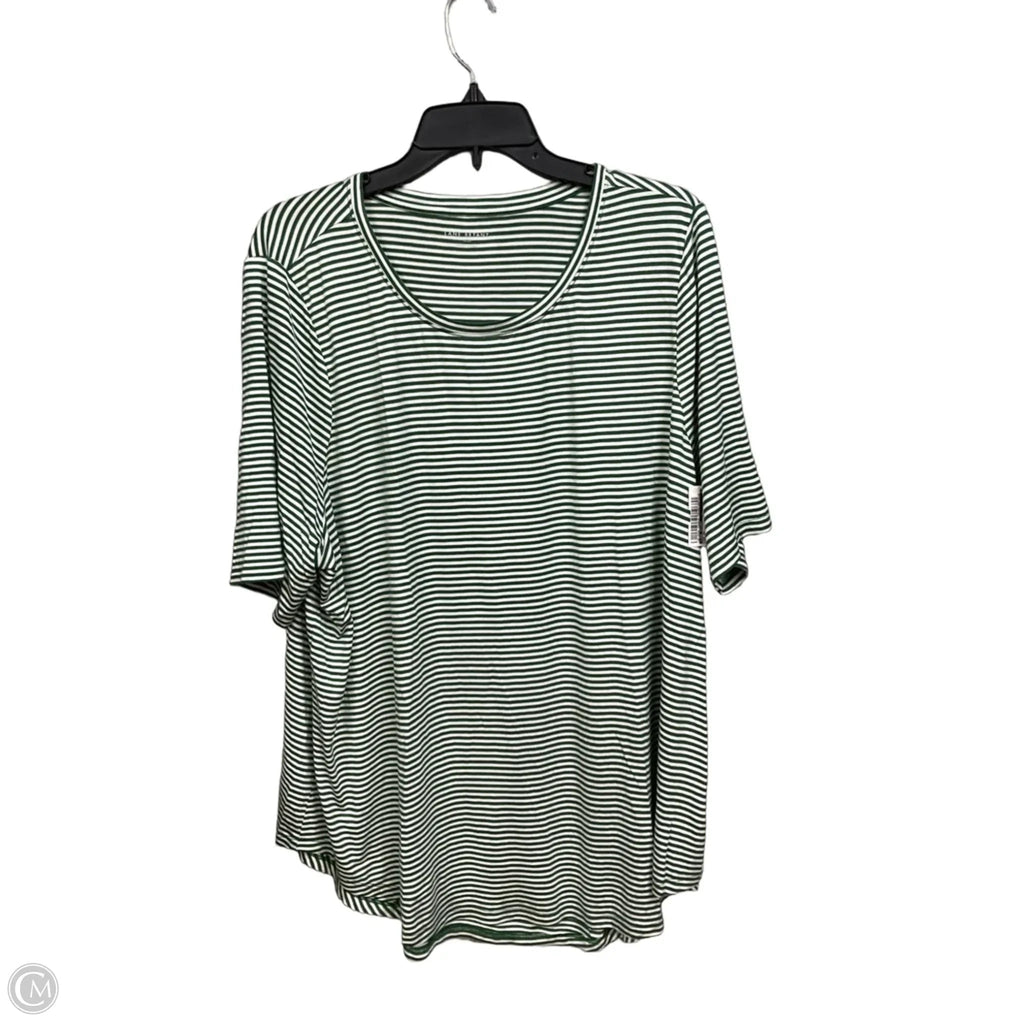 Top Short Sleeve By Lane Bryant In Striped Pattern, Size: 1x