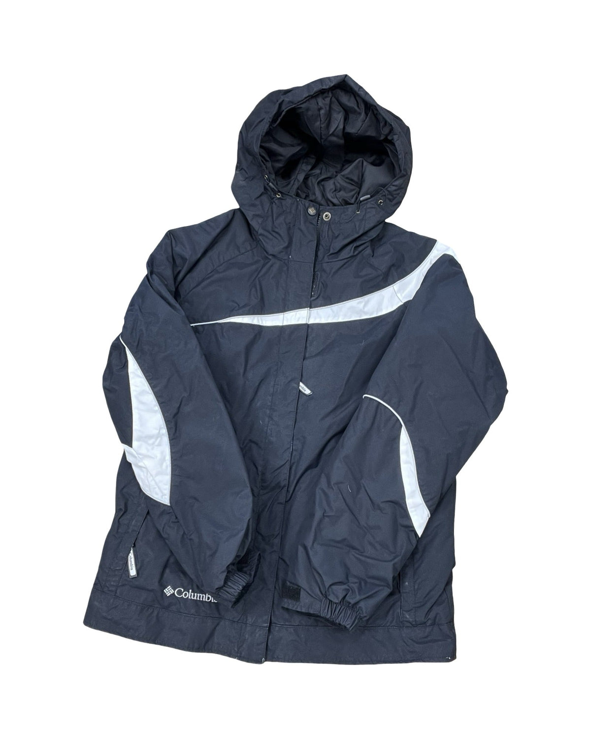 Coat Parka By Columbia In Black & White, Size:M