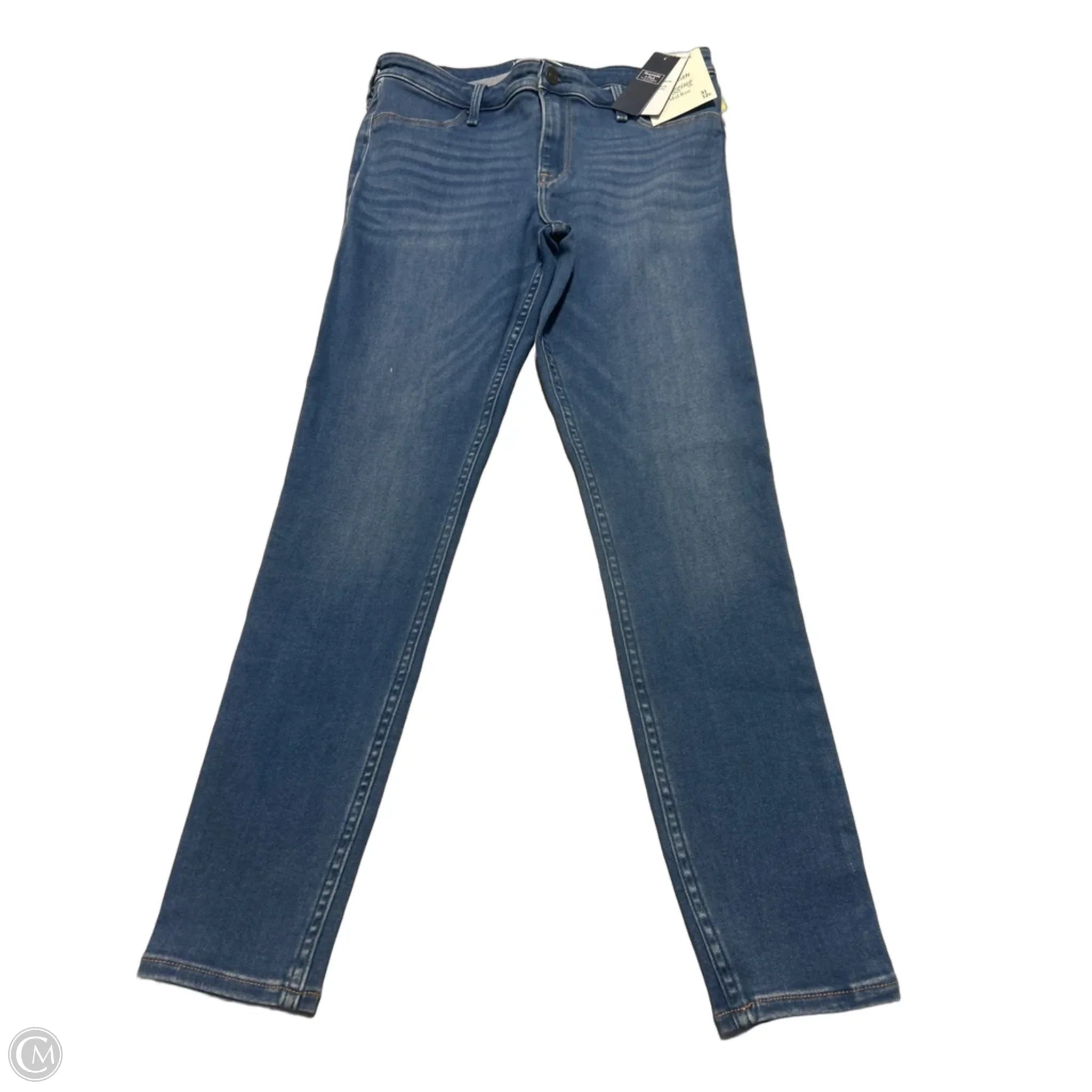 Jeans Skinny By Abercrombie And Fitch In Blue Denim, Size: 12