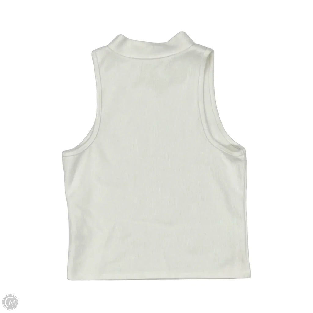 Top Sleeveless By A New Day In Cream, Size: M