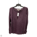 Top Long Sleeve By Loft In Purple, Size: M