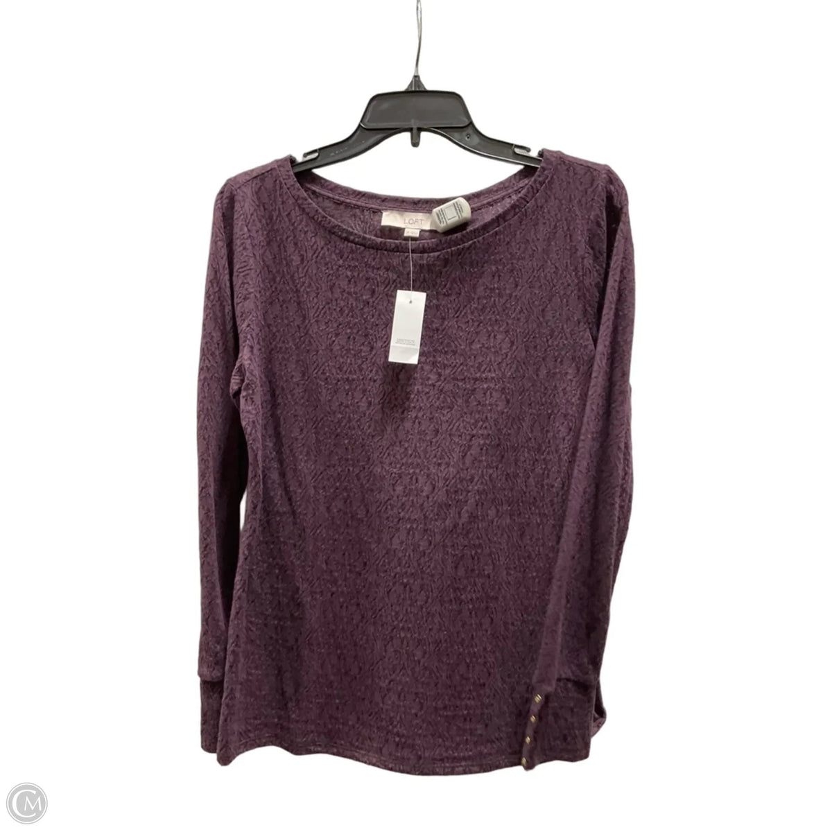 Top Long Sleeve By Loft In Purple, Size: M