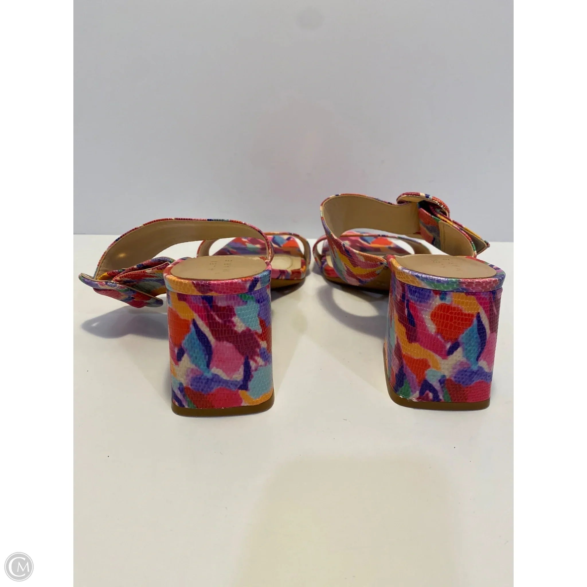 Shoes Heels Block By Alex Marie In Multi-colored, Size: 10