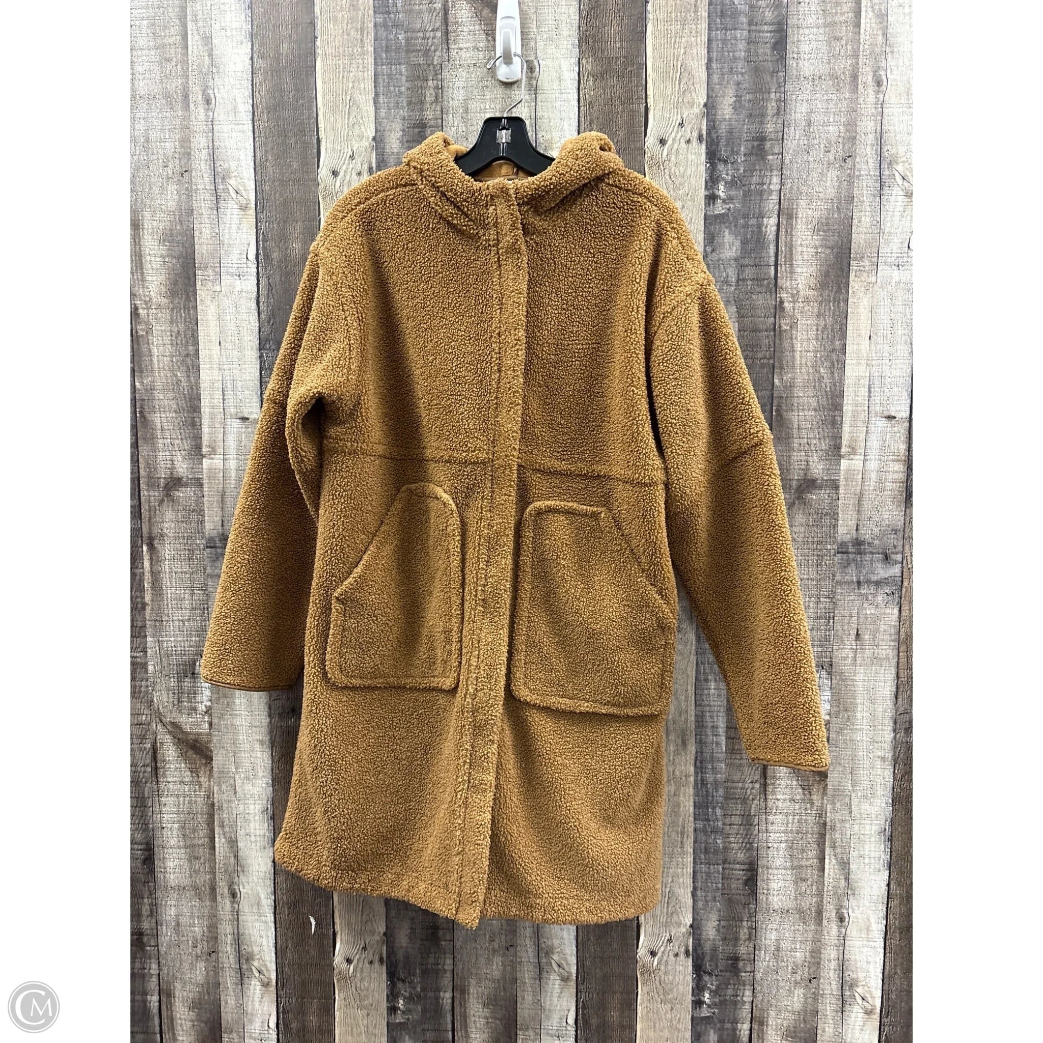 Jacket Fleece By Flx In Brown, Size: S