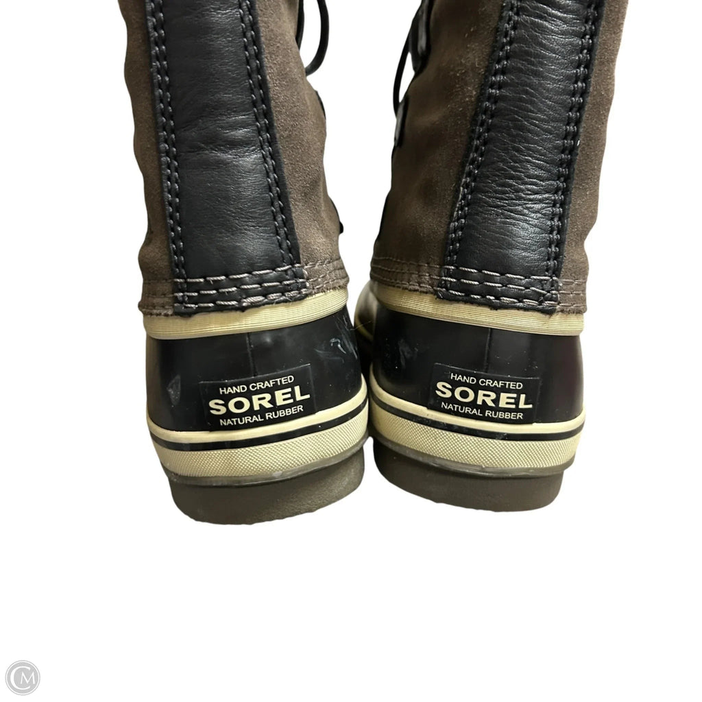 Boots Snow By Sorel In Black & Brown, Size: 10