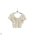 Athletic Top Short Sleeve By Lululemon In White, Size: 6