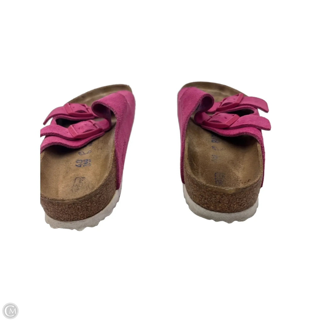 Sandals Flats By Birkenstock In Pink, Size: 9