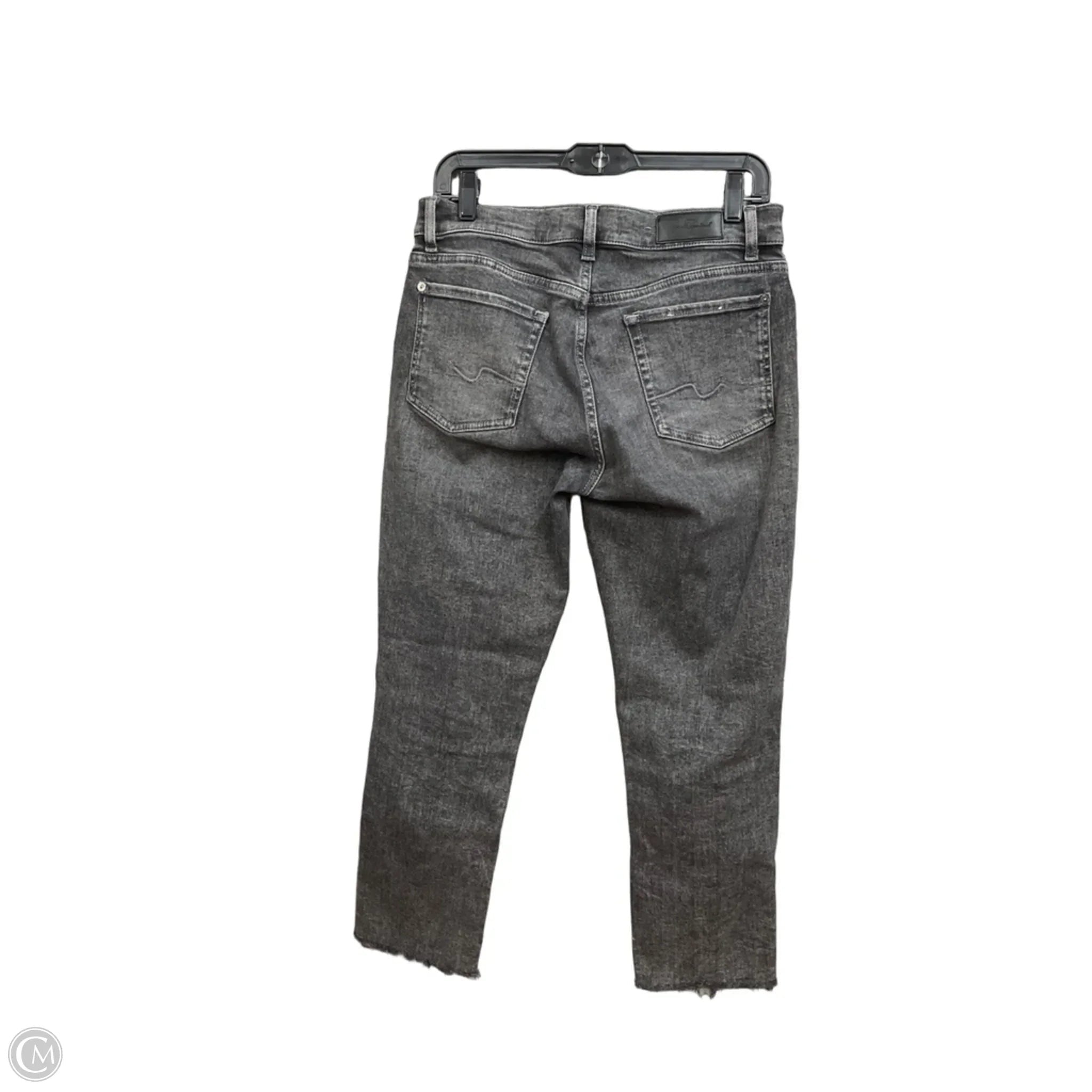 Jeans Skinny By 7 For All Mankind In Grey Denim, Size: 6