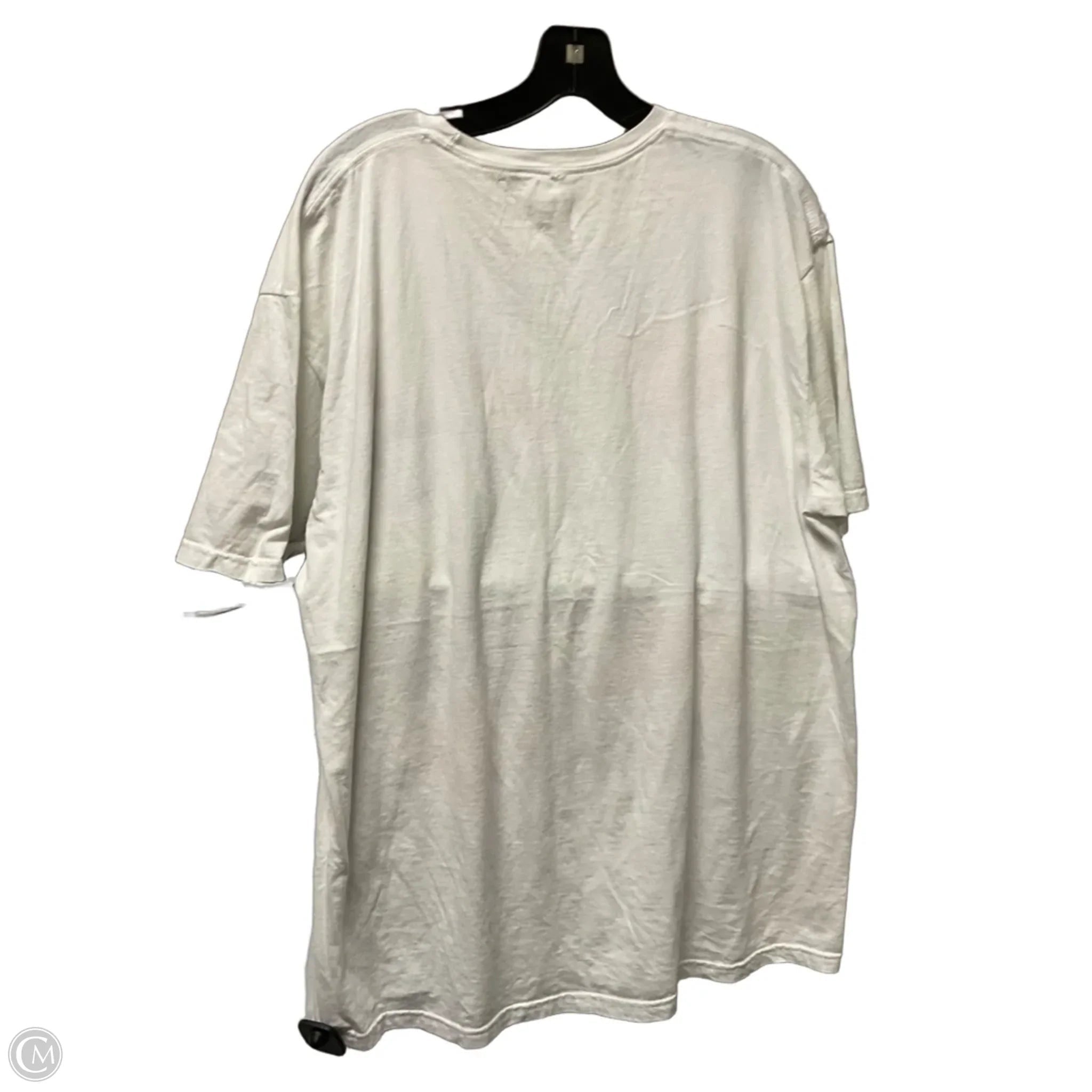 Top Short Sleeve Basic By Clothes Mentor In White, Size: Xl