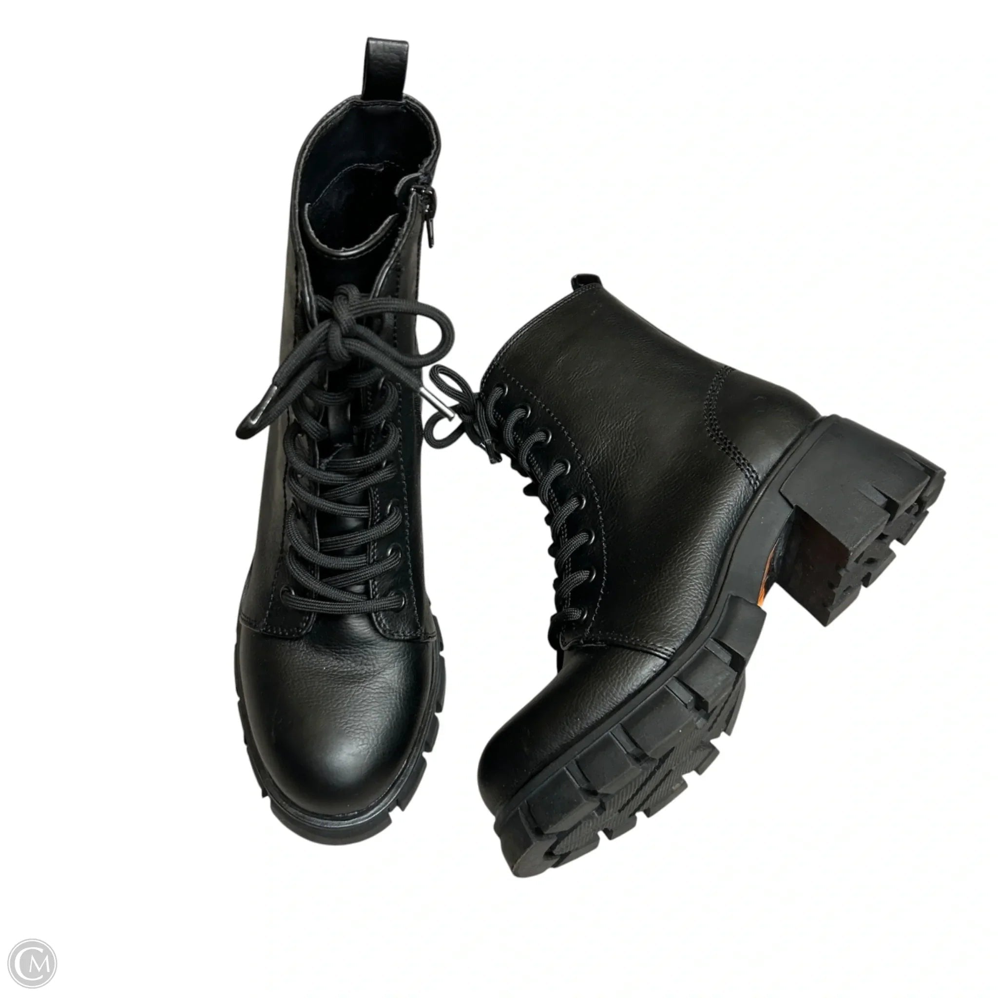 Boots Combat By Mia In Black, Size: 7