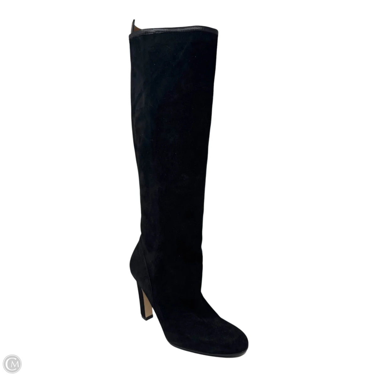 Suede Boots Designer By Stuart Weitzman In Black, Size: 7.5